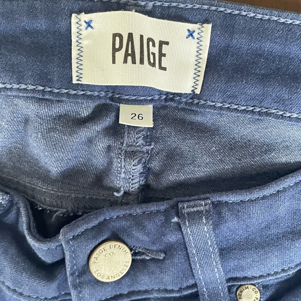 PAIGE Blue Classic Denim Jeans